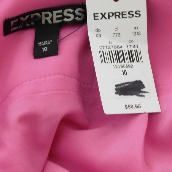 NWT - Fun, Flirty, Romantic Pink Mini Skirt w/Tie - Picture 5 of 10